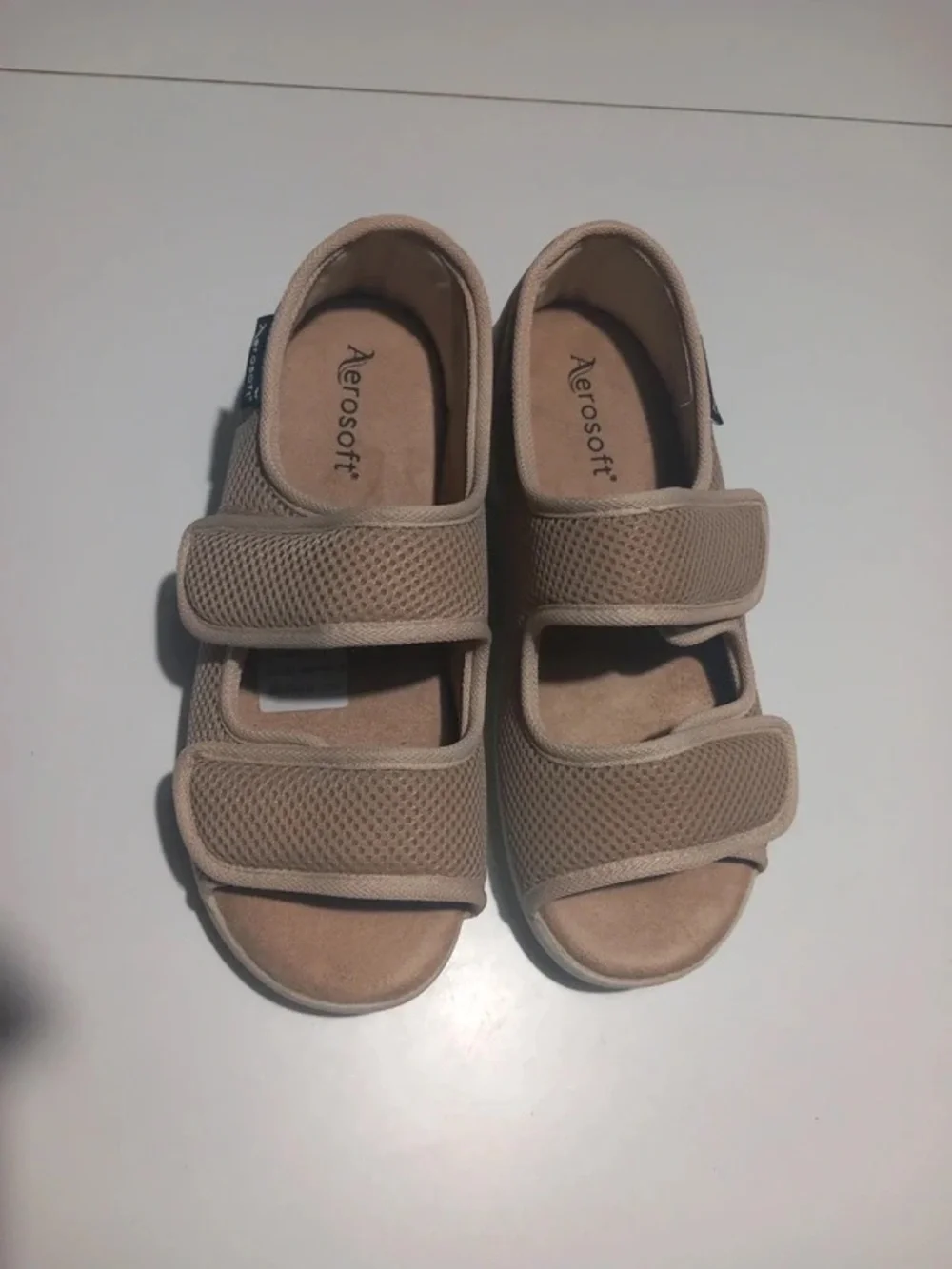 Kids Beige Adjustable Velcro Sandals